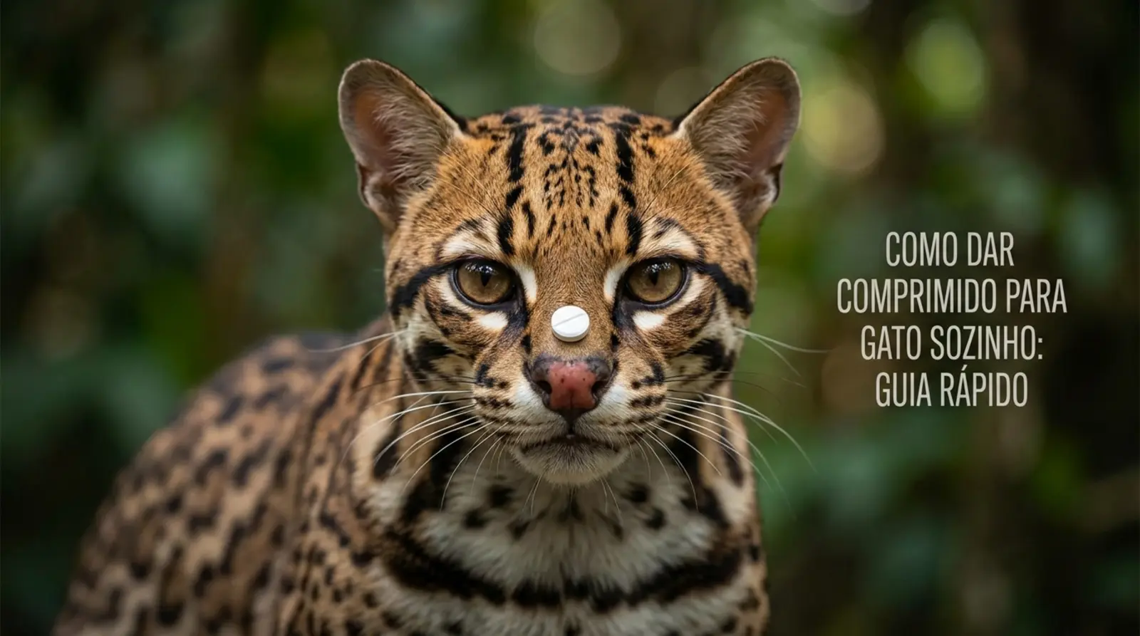 como dar comprimido para gato sozinho