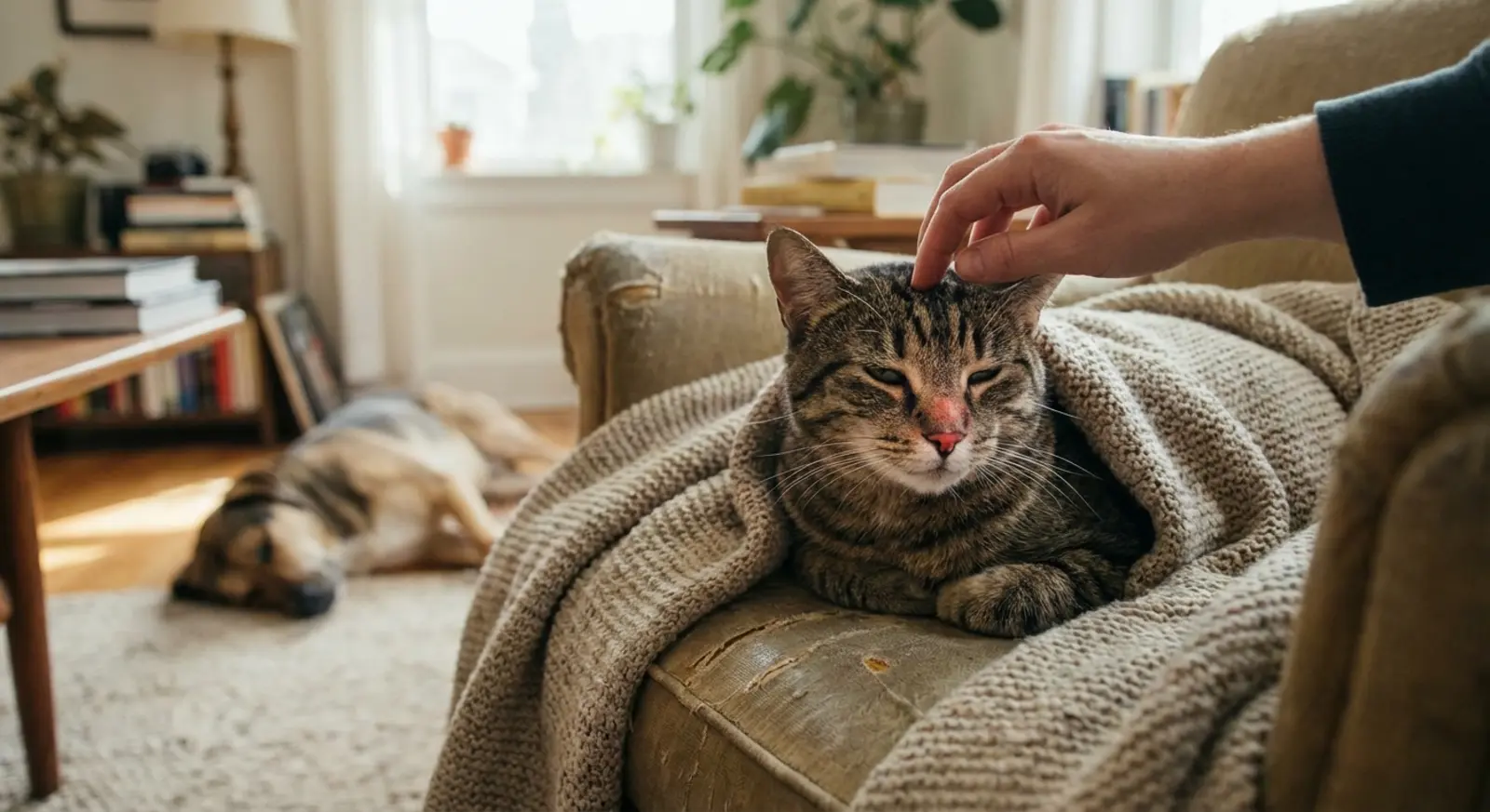 como saber se o gato está com febre