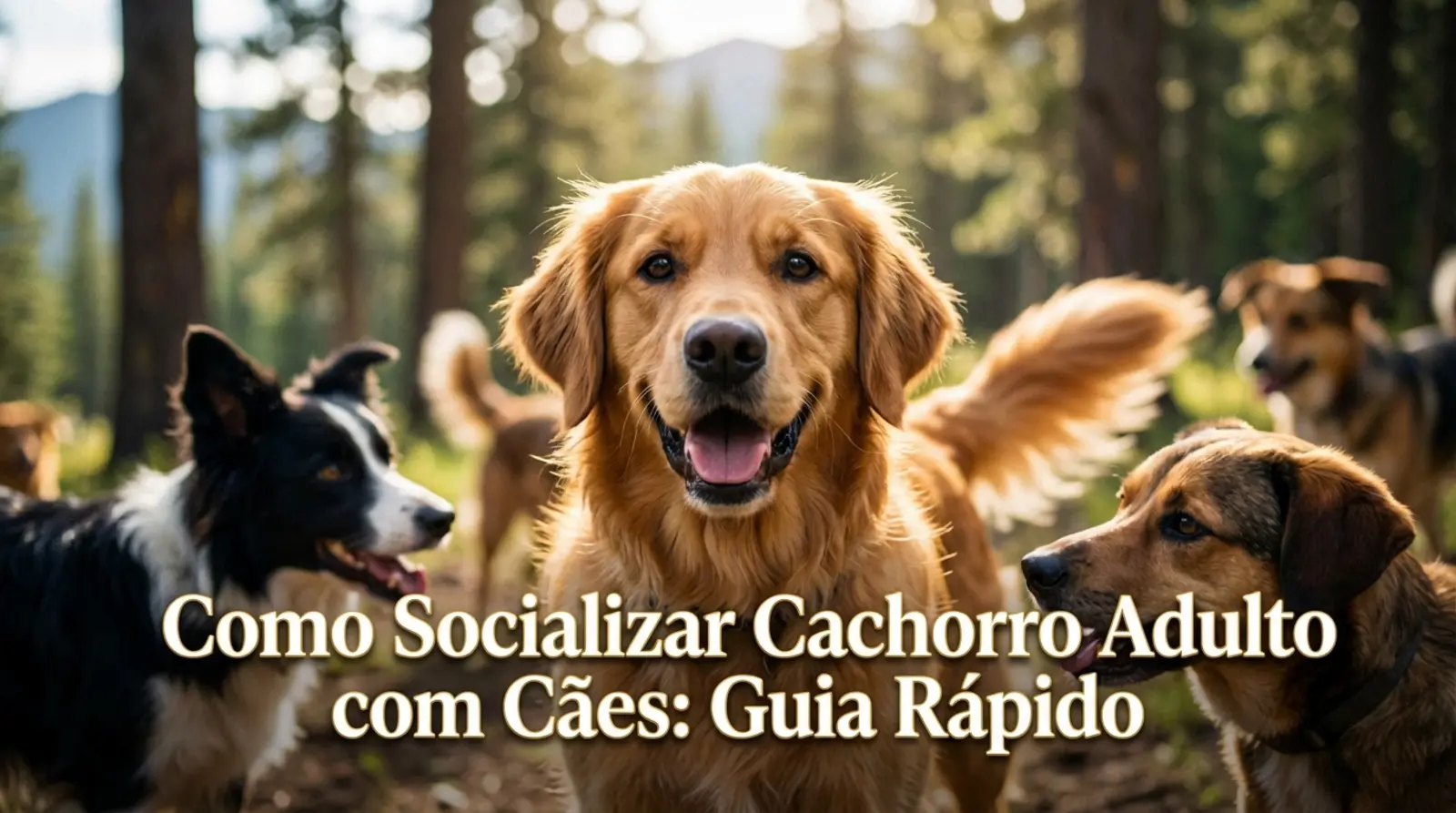 como socializar cachorro adulto com outros cães