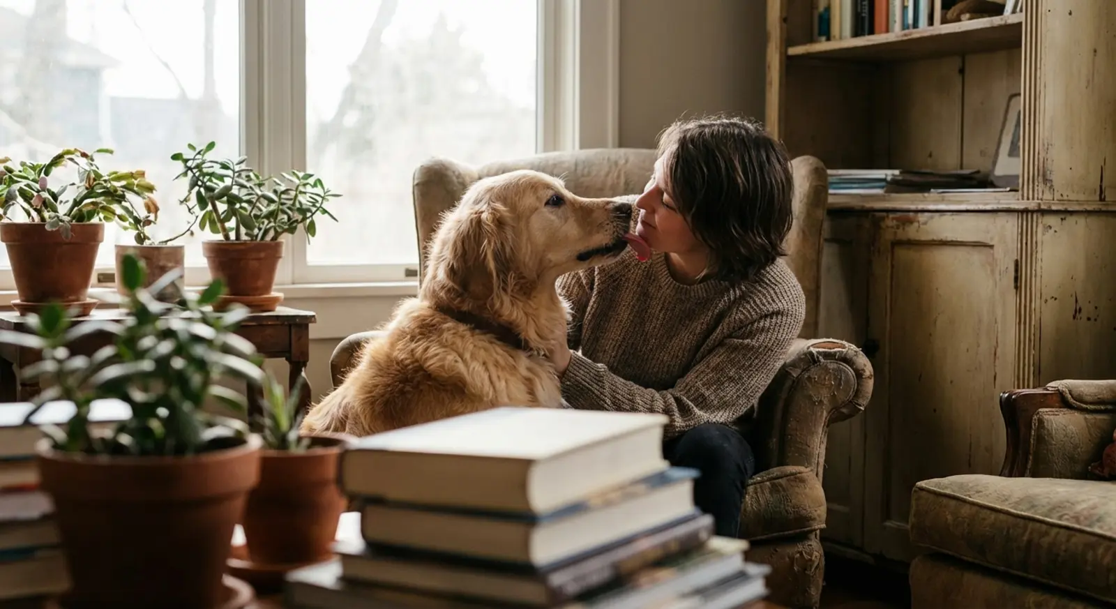 porque o cachorro lambe o dono