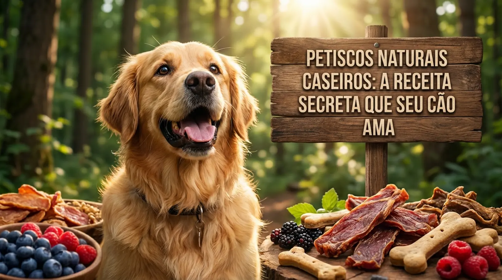 receita de petisco natural para cachorro