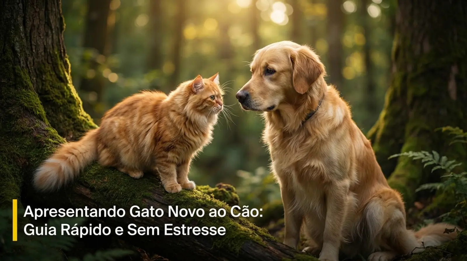 como apresentar um gato novo ao cachorro da casa