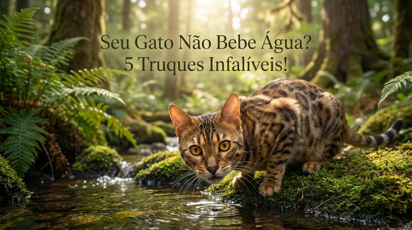 como fazer o gato beber mais água